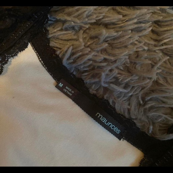 Vintage Maurices Black Lace Tank Top - Picture 4 of 4